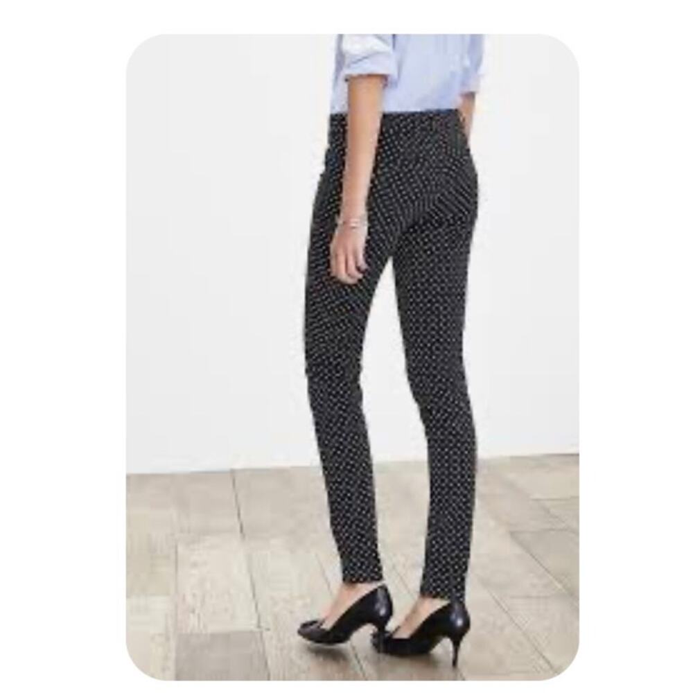 Banana Republic | Women's Size 12 Sloan Pant Black Polka Dot